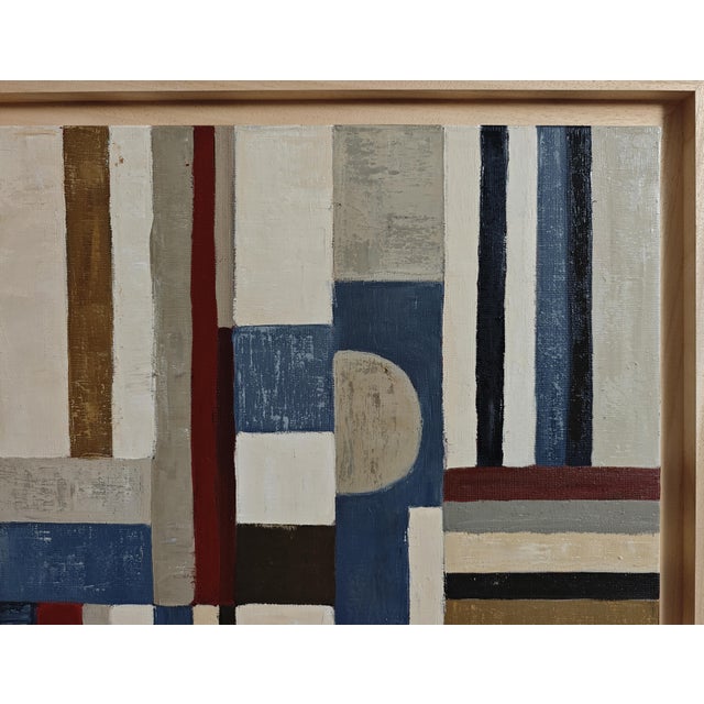 2020s À Contretemps, Contemporary French Geometric Abstract Framed by Sophie Dumont For Sale - Image 5 of 8