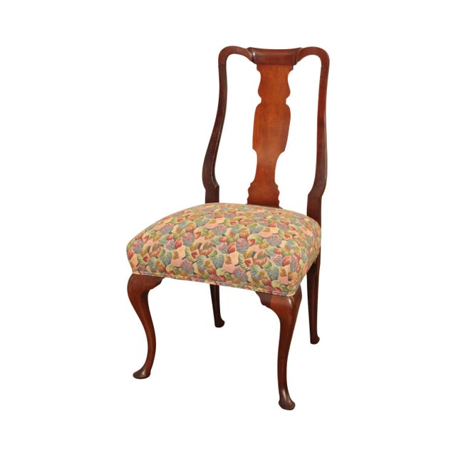 Antique Queen Anne Style Custom Mahogany Side Chair For Sale - Image 12 of 12