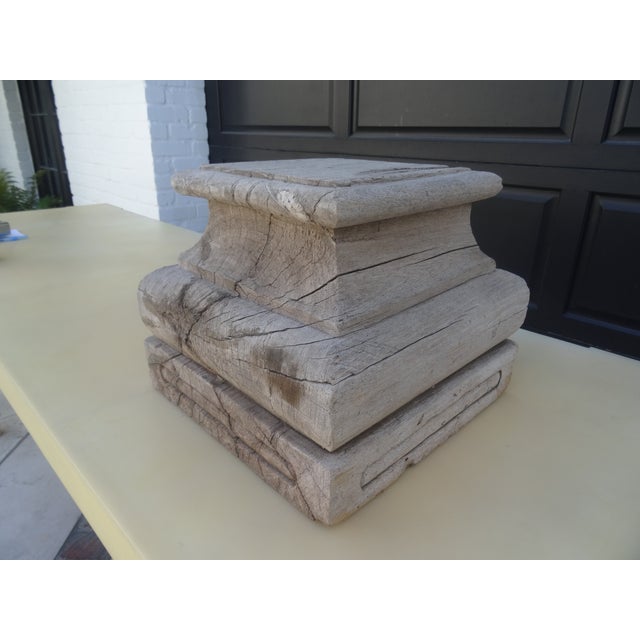 19th Century Architectural Wood Capital For Sale - Image 4 of 7