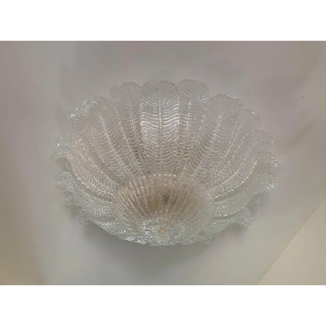Italian Impressive Murano Glass Sputnik Chandelier Flush Mount from Simoeng For Sale - Image 4 of 11