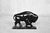 Large Mid-Century Scandinavian Modern Black Porcelain Bison Figurine, 1960s For Sale - Image 4 of 13