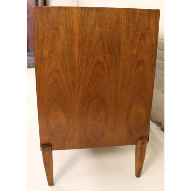 Vintage Mid-Century Modern Sculpted Walnut Credenza For Sale In New York - Image 6 of 10