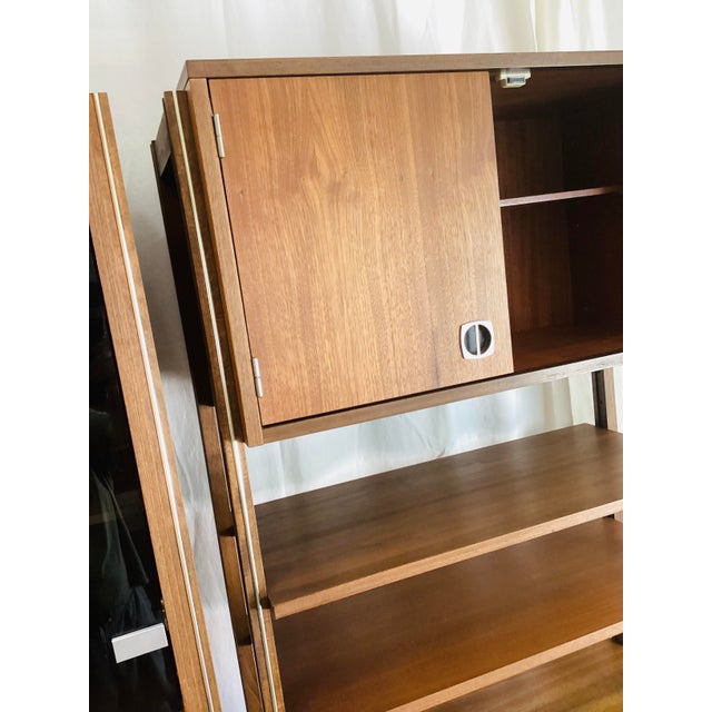 Vintage 1960s Teak Wood Freestanding Modular Shelving Unit Room Divider For Sale - Image 10 of 18