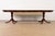 An exceptional Georgian or Regency style double pedestal extension dining table By Henkel Harris USA, 1978 Gorgeous book-...