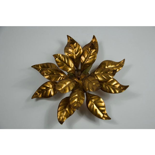 1960s Florentine Flower Shape Wall Lamp by Hans Kögl, 1960s For Sale - Image 5 of 12