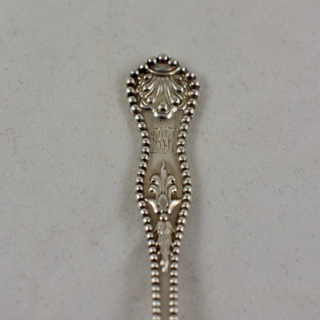 Late 19th Century Dominick & Haff Charles II Pattern Sterling Silver Cocktail Forks, S/6 For Sale - Image 5 of 9