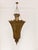 Monumental vintage Moroccan pierced-brass chandelier, handcrafted in Marrakech, Morocco, circa 1980s. This oversized...