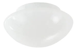 Ceiling Lamp in White Milk Murano Glass, Italy, 1980s