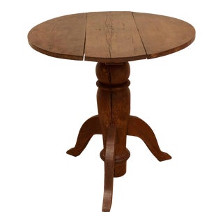 18th Century Round French Pedestal Table For Sale