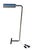 Modern Tubular Chrome Modern T Base Floor Lamp For Sale - Image 3 of 11