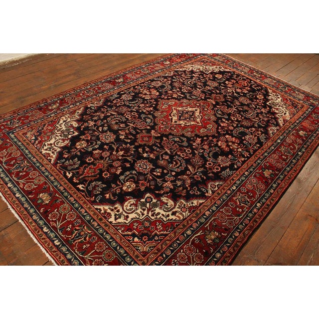 Hand-Knotted Middle Eastern Rug with Decorative Pattern For Sale - Image 10 of 11