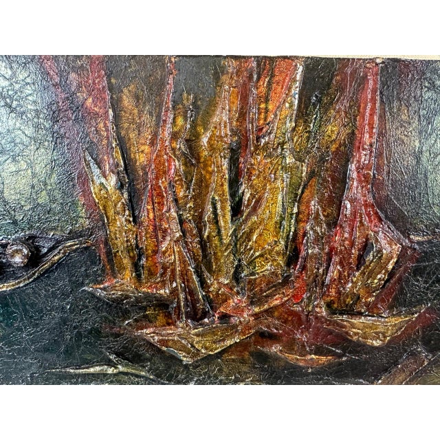 Expressionist Composition, 1969, Mixed Media For Sale - Image 4 of 9