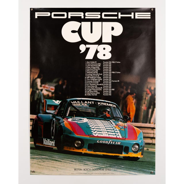 Porsche Cup 78 Original Poster by Advertising Agency Strenger, 1978 For Sale - Image 3 of 9