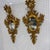 Gold Pair Vintage Mid Century Italian Florentine Gold Gilt Wall Mirrors Sconce Style For Sale - Image 8 of 12