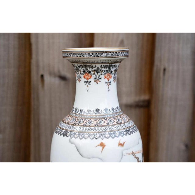 20th Century Chinese Famille Rose Grisaille and Iron Red Porcelain Vase For Sale - Image 17 of 18