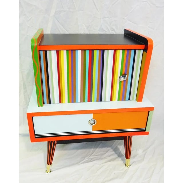 Green Small Colorful Nightstands, 1960s, Set of 2 For Sale - Image 8 of 11