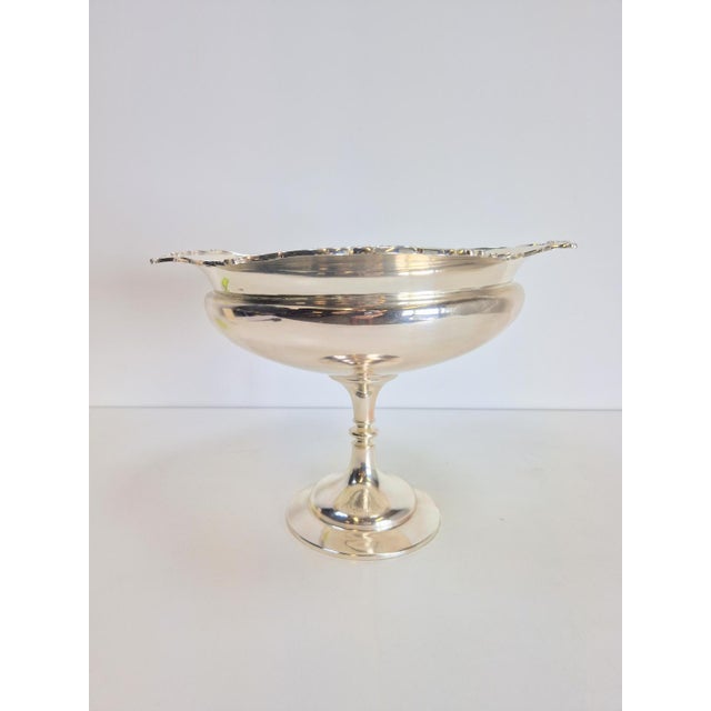 Vintage Silver-Plated Centerpiece Bowl by John Round & Son, Sheffield, 1950s For Sale - Image 4 of 15