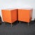 Vintage Mid-Century Modern Cubic Orange Cabinets - a Pair For Sale - Image 4 of 12