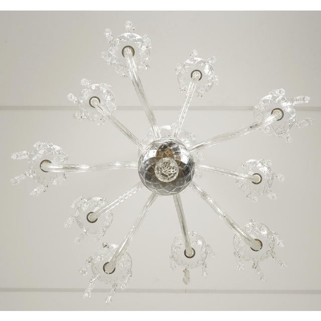 Vintage Traditional Crystal Chandelier With Sculpted Spear Drops For Sale - Image 9 of 12