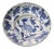 Chinese Blue White Round Porcelain Kirin Graphic Bowl Deep Plate For Sale