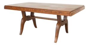 1940s French Sculptural Wood Dining Table