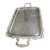 Large Vintage SilverPlate Footed Serving/Bar Tray For Sale