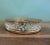 Vintage Metal Filigree Large Oval Mirror Vanity Tray Brass Finish For Sale - Image 14 of 18