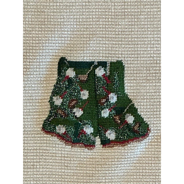 Vintage Original Needlepoint Swimsuit - Set of 2 For Sale - Image 4 of 12