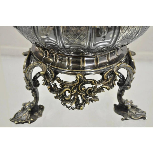 Early 20th Century Antique Hunt & Roskell Late Store & Mortimer Silver Plated Tilting Tea Pot Stand For Sale - Image 5 of 12