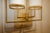 Tiges5 Wall Sconces in Patinated Gold Metal and Fabric by Aymeric Lefort, Set of 2 For Sale - Image 6 of 18