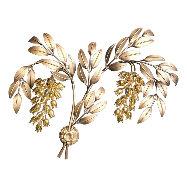 Vintage Tulip Wall Lamp by Hans Kögl , 1970s For Sale