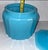 Early 20th Century Rare Baby Blue Mayfair Open Rose Depression Glass Cookie Jar For Sale - Image 5 of 12