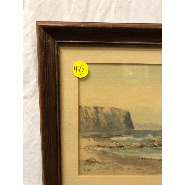 "Where the Tide Whispers" - Original Watercolor Signed on the Bottom For Sale - Image 4 of 4