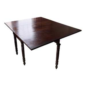 Antique Mahogany Drop Leaf Gate Leg Dining Table, American (Nc) Circa 1800