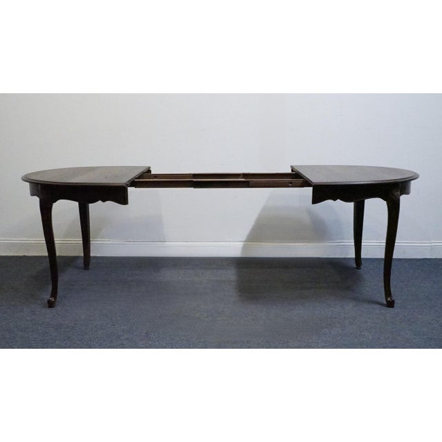 Davis Cabinet Co. Solid Walnut Country French Style 92" Oval Dining Table 88357 - Antique Brune Finish For Sale In Kansas City - Image 6 of 13