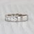 Silver 1ctw Diamond Wedding Band 14k White Gold Size 4.75-5 Stackable Anniversary Ring For Sale - Image 8 of 8