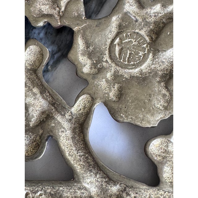 Brass Mid 20th Century Harvin Metal Crafters Solid Brass Trivets - A Pair For Sale - Image 8 of 14