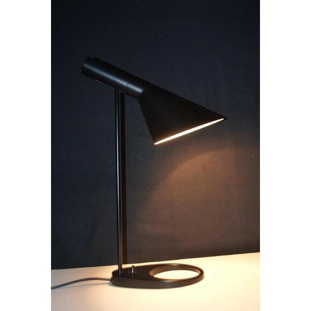 Black AJ Table Lamp by Arne Jacobsen for Louis Poulsen, Denmark, 1960s For Sale - Image 17 of 18
