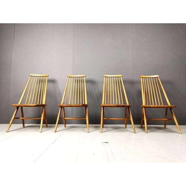 Mid-Century Scandinavian Dining Chairs, 1960s, Set of 4 For Sale - Image 4 of 11