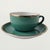 Vintage Coffee Cups in Turquoise Green Porcelain with Gold Detailing from Mitterteich Bavaria, 1950s, Set of 12 For Sale - Image 11 of 11
