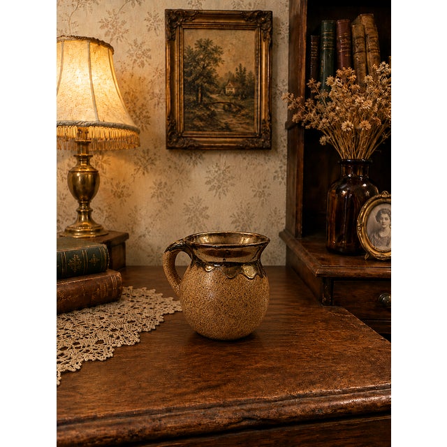 Vintage Mid-Century Mini Studio Pottery – Handmade Brown / Golden Drip Glaze Stoneware For Sale In Sacramento - Image 6 of 6