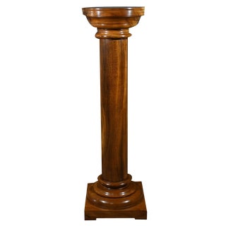 Art Deco Walnut Column, 1930 For Sale