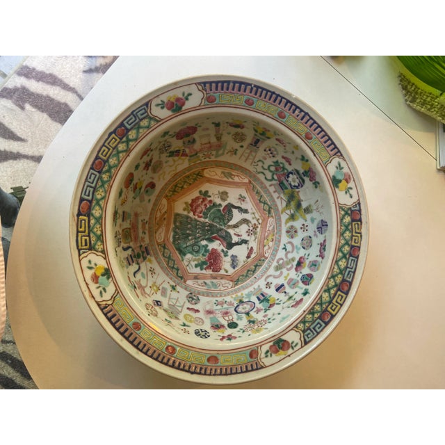 Late 19th Century Chinese Famille Rose Centerpiece Bowl For Sale - Image 10 of 10