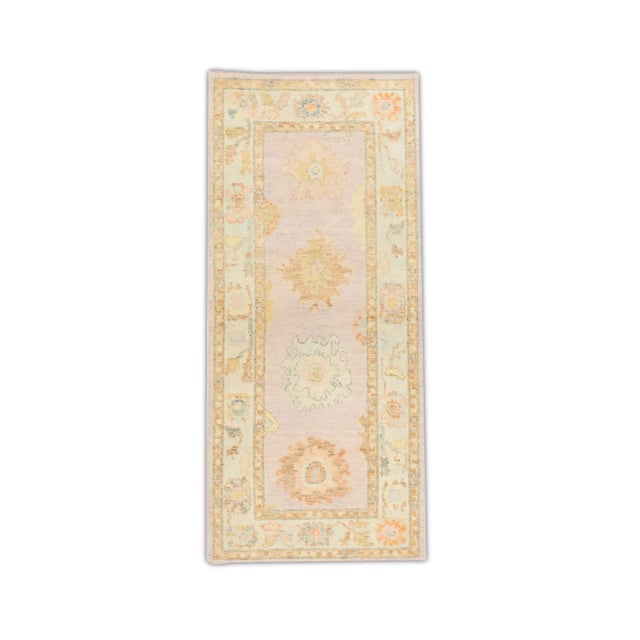 Modern Turkish Oushak Rug 2'10" x 6'5" For Sale In Houston - Image 6 of 6