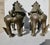 Antique 18th-19th Century Nepali Bronze Temple Lions - A Pair of 2 For Sale - Image 10 of 16