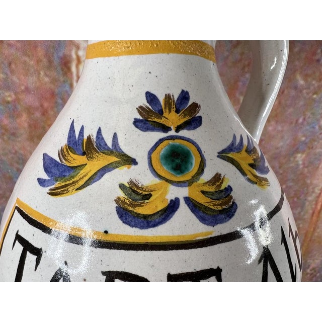 Ceramic Vintage Pharmacy Jar or Vase For Sale - Image 7 of 13