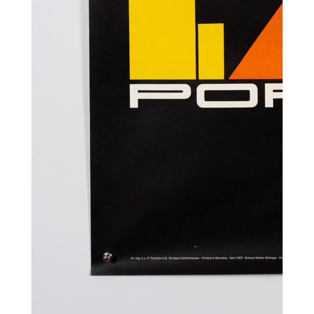 1970s Porsche Interseries 300km Nürburgring Porsche Poster from Atelier Strenger, 1973 For Sale - Image 5 of 9