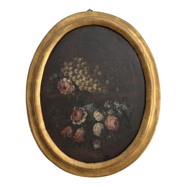 Still Life Composition, 18th Century, Oil Painting on Canvas For Sale