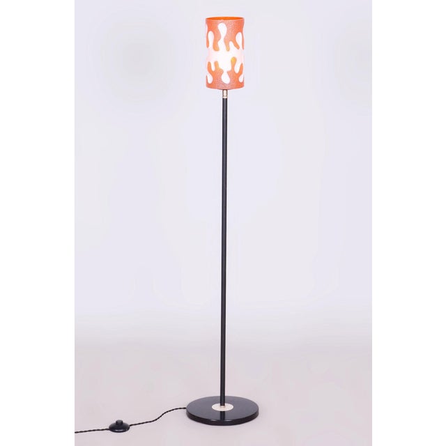 Mid-Century Floor Lamp in Steel, Czechia, 1960s For Sale - Image 9 of 9