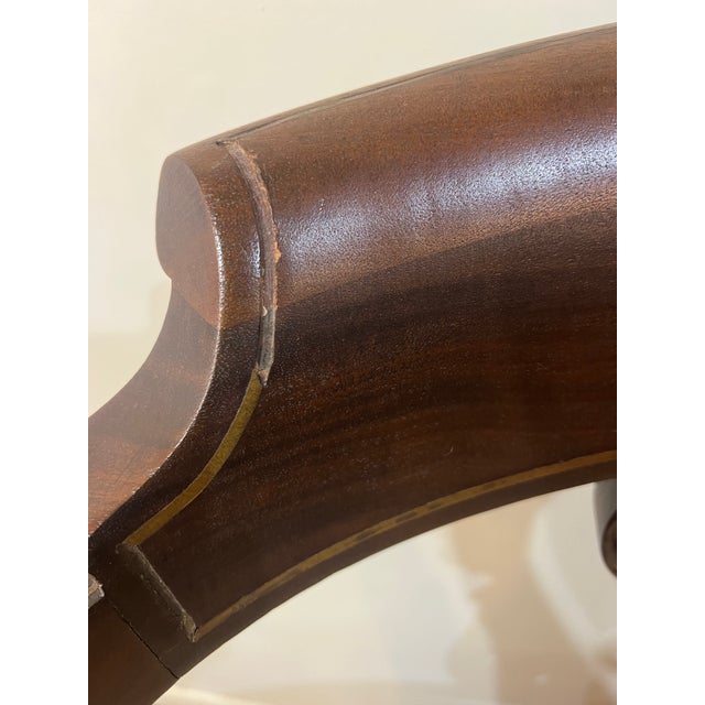 Chinese Mother of Pearl and Brass Inlay 19th Century Chair | Chairish